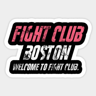 Fight Club Boston Sticker